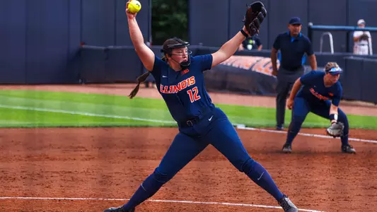 Karley Yergler pitching