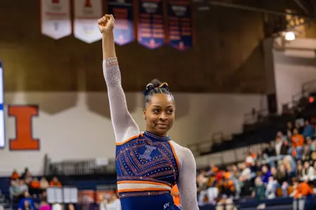 CHAMPAIGN, IL - February 09, 2025 - Photos taken during the meet between Missouri and the Illinois Fighting Illini at Huff Hall in Champaign, IL. (Photo By Quinten Truitt/Illinois Athletics)