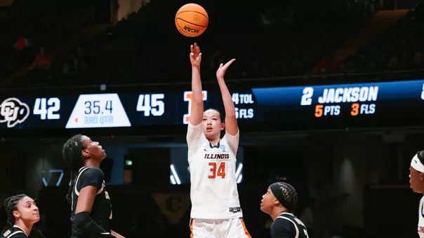 NASHVILLE, TN - March 21, 2026 - Photos taken during the first round NCAA Tournament game between the Colorado Buffaloes and the Illinois Fighting Illini in Nashville, TN. (Photo By Madison Dabrowski/Illinois Athletics)