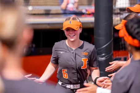 CHAMPAIGN, IL - March 22, 2026 - Infielder Ady Kiddy (#6) during the game between the Northwestern Wildcats and the Illinois Fighting Illini at Eichelberger Field in Champaign, IL. Photo By Lucas Sun