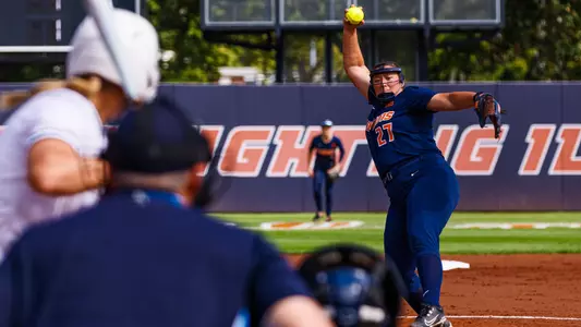 Megan Nuechterlein pitching
