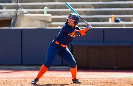 CHAMPAIGN, IL - October 12, 2025 - Outfielder Ella Cady (#16) during the Alumni Game at Eichelberger Field in Champaign, IL. Photo By Ashley Ray/Fighting Illini