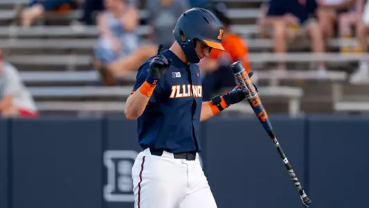 CHAMPAIGN, IL - April 14, 2026 - Infielder Jack Zebig (#2) during the game between the Southern Illinois University Edwardsville Cougars and the Illinois Fighting Illini at Illinois Field in Champaign, IL. Photo By Ashley Ray/Fighting Illini