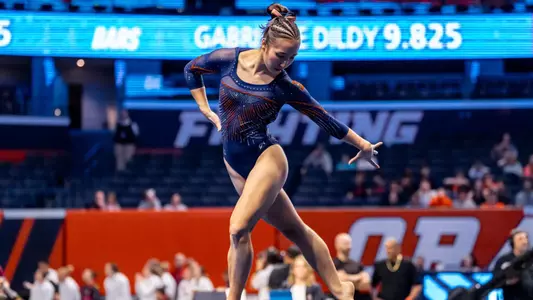 CHAMPAIGN, IL - March 20, 2026 - Chloe Cho during the Big Tens Championship at State Farm Center in Champaign, IL. Photo By Lucas Sun