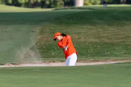 MEDINAH, IL - October 06, 2025 - Victoria Zheng during the Illini Women's Invitational at the Medinah Country Club in Medinah, IL. Photo By Ashley Ray/Fighting Illini
