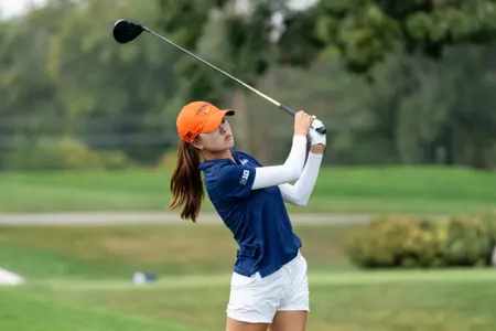 MEDINAH, IL - October 06, 2025 - Erica Lee during the Illini Women's Invitational at the Medinah Country Club in Medinah, IL. Photo By Ashley Ray/Fighting Illini