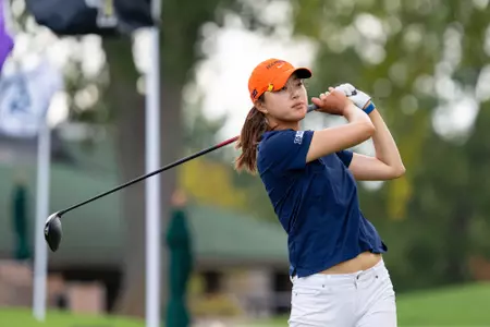 MEDINAH, IL - October 06, 2025 - Victoria Zheng during the Illini Women's Invitational at the Medinah Country Club in Medinah, IL. Photo By Ashley Ray/Fighting Illini