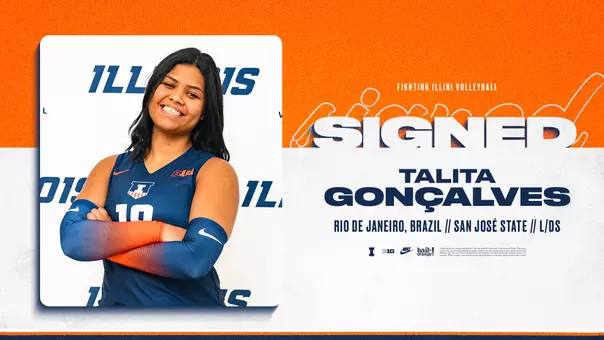 ILLINI VB - Talita Gonçalves Signed