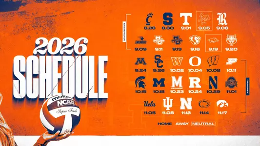 ILLINI VB - 2026 Regular Season Schedule