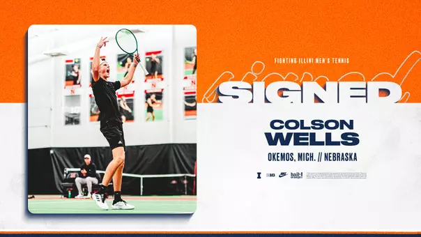 ILLINI MTEN - Colson Wells Signed Graphic