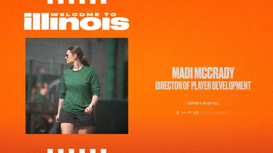 Madi McCrady Illinois Softball Welcome Graphic
