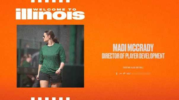 Madi McCrady Illinois Softball Welcome Graphic