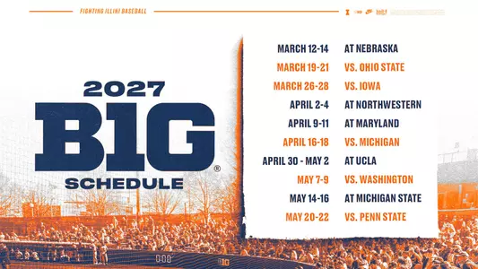 ILLINI BASE - 2027 Big Ten Baseball Schedule