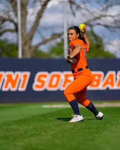 CHAMPAIGN, IL - April 24, 2026 - Outfielder Eden Echevarria (#13) during the game between the Penn State Nittany Lion’s and the Illinois Fighting Illini at Eichelberger Field in Champaign, IL. Photo By Quinten Truitt