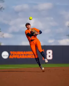 CHAMPAIGN, IL - April 24, 2026 - Infielder Gabrielle Debevec (#4) during the game between the Penn State Nittany Lion’s and the Illinois Fighting Illini at Eichelberger Field in Champaign, IL. Photo By Quinten Truitt