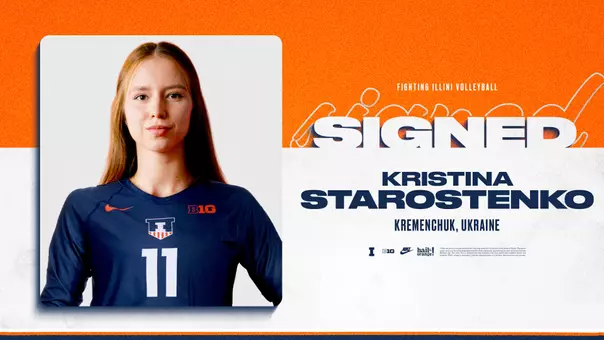 ILLINI VB - Kristina Starostenko Signs With Illinois Volleyball for 2026 Season