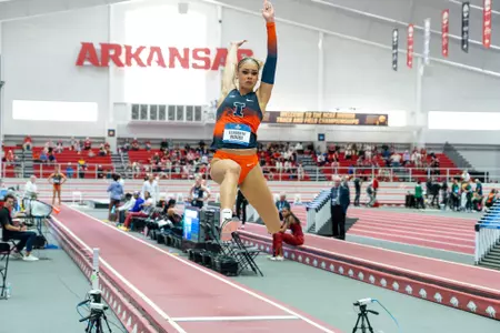 March 13, 2026 - Jumper Elizabeth Ndudi during the NCAA Indoor Championships. Photo By Nick Tomanelli/Fighting Illini