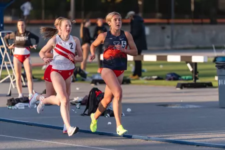 CHAMPAIGN, IL - May 02, 2026 - Distance Runner Avril Andre during Gary Wieneke Memorial Meet at Demirjian Park in Champaign, IL. Photo By Knox Mynatt/Fighting Illini