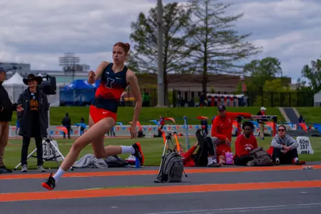 CHAMPAIGN, IL - May 02, 2026 - Jumper Emma Haeggblom during Gary Wieneke Memorial Meet at Demirjian Park in Champaign, IL. Photo By Ryan Shepardson/Fighting Illini
