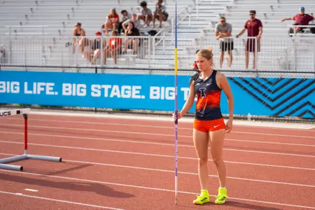 May 15, 2026 - Heptathlete Jane Roosimagi during Big Ten Outdoor Championships at Nebraska Outdoor Track in Lincoln, NE. Photo By Nick Tomanelli/Fighting Illini