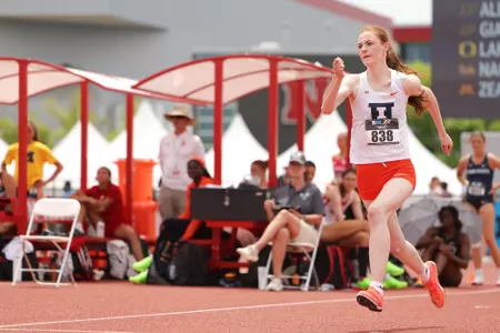 May 16, 2026 - Jumper Siun Quinn during Big Ten Outdoor Championships at Nebraska Outdoor Track in Lincoln, NE. Photo By Big Ten