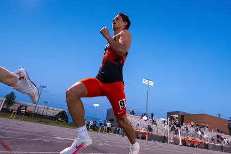 CHAMPAIGN, IL - May 02, 2026 - Distance Runner Trey Sato during Gary Wieneke Memorial Meet at Demirjian Park in Champaign, IL. Photo By Knox Mynatt/Fighting Illini