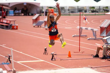 May 15, 2026 - Decathlete Rafael Raap during Big Ten Outdoor Championships at Nebraska Outdoor Track in Lincoln, NE. Photo By Nick Tomanelli/Fighting Illini