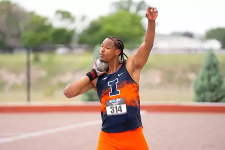 May 15, 2026 - Decathlete Rafael Raap during Big Ten Outdoor Championships at Nebraska Outdoor Track in Lincoln, NE. Photo By Nick Tomanelli/Fighting Illini
