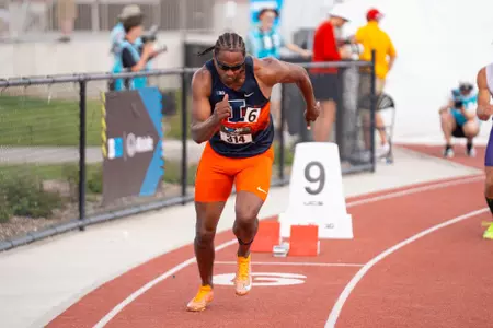May 15, 2026 - Decathlete Rafael Raap during Big Ten Outdoor Championships at Nebraska Outdoor Track in Lincoln, NE. Photo By Nick Tomanelli/Fighting Illini