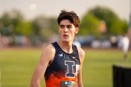 May 15, 2026 - Distance Runner Pol Molins during Big Ten Outdoor Championships at Nebraska Outdoor Track in Lincoln, NE. Photo By Nick Tomanelli/Fighting Illini