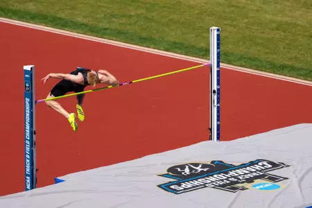 EUGENE, OR - June 10, 2026 - Decathlete Jip de Greef during the NCAA Outdoor National Championship at Hayward Field in Eugene, OR. Photo By Ashley Ray/Fighting Illini