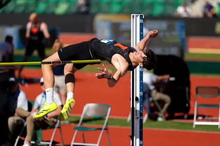 EUGENE, OR - June 10, 2026 - Decathlete Luuk Pelkmans during the NCAA Outdoor National Championship at Hayward Field in Eugene, OR. Photo By Ashley Ray/Fighting Illini
