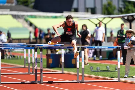 EUGENE, OR - June 11, 2026 - Decathlete Luuk Pelkmans during the NCAA Outdoor National Championship at Hayward Field in Eugene, OR. Photo By Ashley Ray/Fighting Illini
