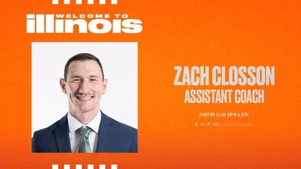 Zach Closson Joins Illinois Swim and Dive as Assistant Coach