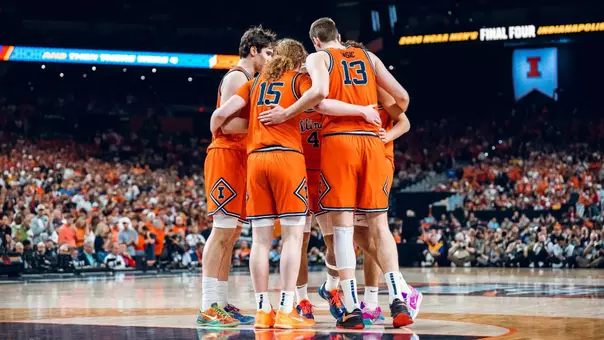 INDIANAPOLIS, IN - April 04, 2026 - The Final Four game between the Illinois Fighting Illini and the UConn Huskies at Lucas Oil Stadium in Indianapolis, IN.