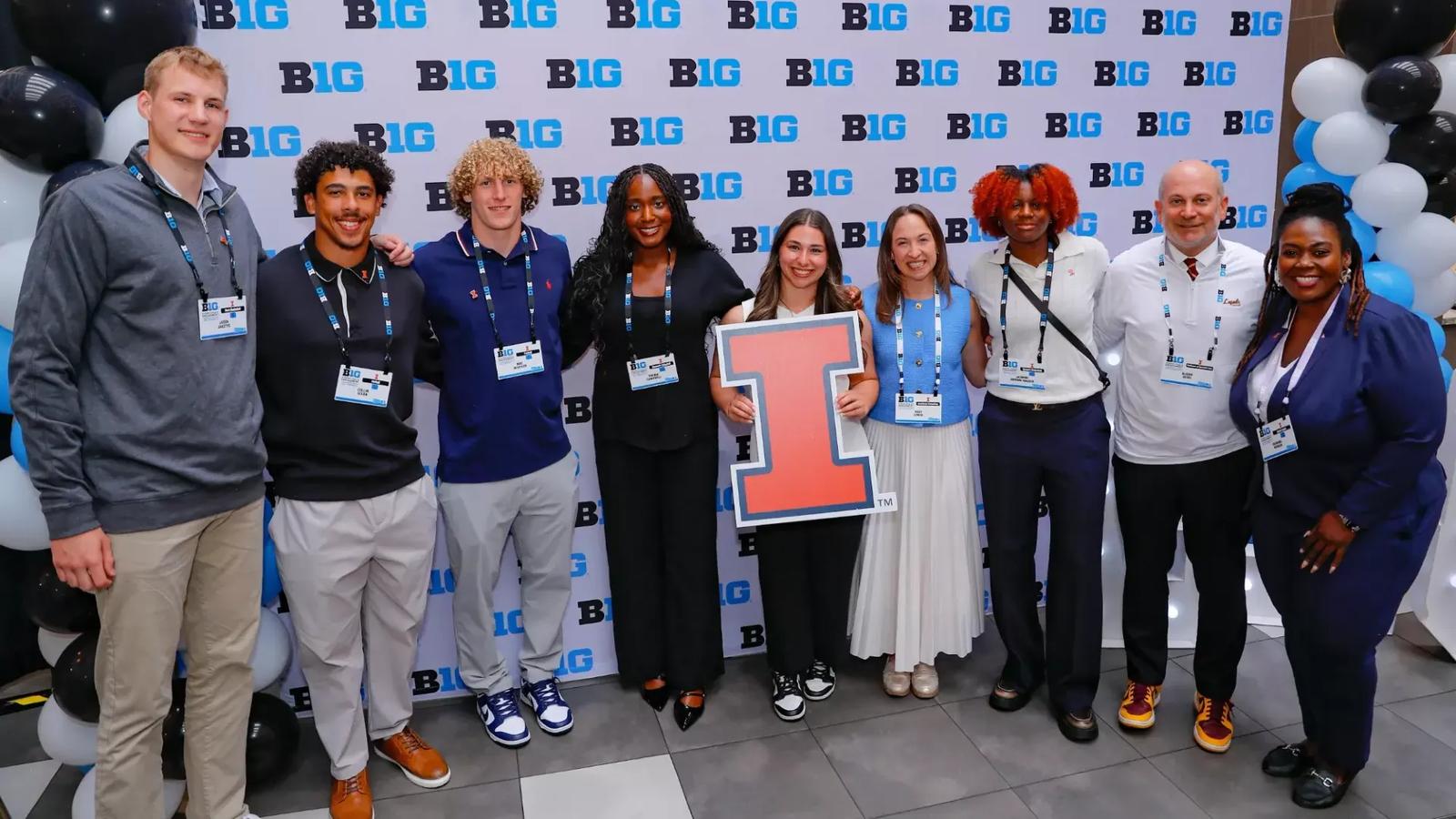 10 Fighting Illini student-athletes represented the University of Illinois at three prestigious national leadership and career development programs this summer.