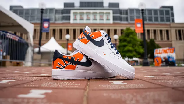 Coach Bielema's Nike Air Force Ones