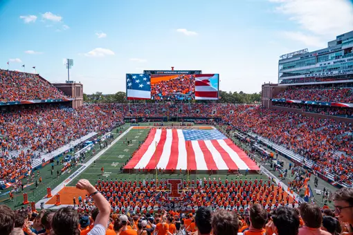 The game between the Duke Blue Devils and the Illinois Fighting Illini at Gies Memorial Stadium in Champaign, IL on September 12, 2026. Photo By Fighting Illini