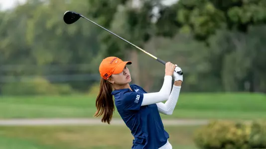 MEDINAH, IL - October 06, 2025 - Erica Lee during the Illini Women's Invitational at the Medinah Country Club in Medinah, IL. Photo By Ashley Ray/Fighting Illini