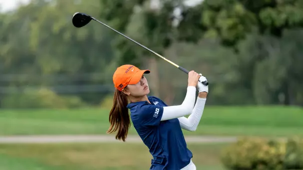 MEDINAH, IL - October 06, 2025 - Erica Lee during the Illini Women's Invitational at the Medinah Country Club in Medinah, IL. Photo By Ashley Ray/Fighting Illini