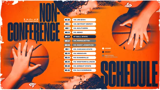 Illinois WBB 2026-27 Non-Conference Schedule graphic