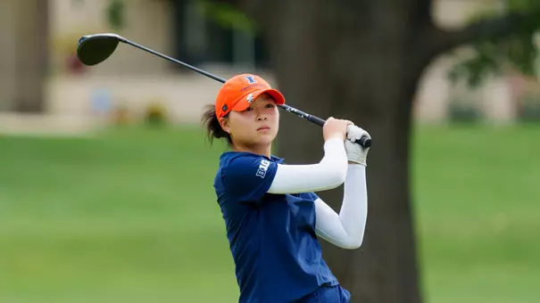 URBANA, IL - August 29, 2026 - Meadow Tian during the Qualifying Round at the Urbana Country Club in Urbana, IL. Photo By Ashley Ray/Fighting Illini