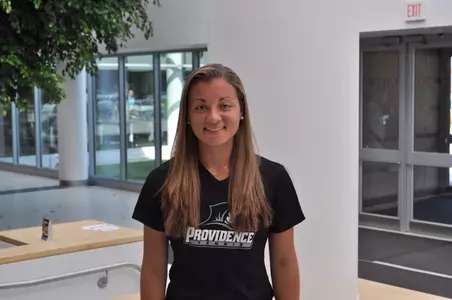 Women's tennis player Pitocco head shot.