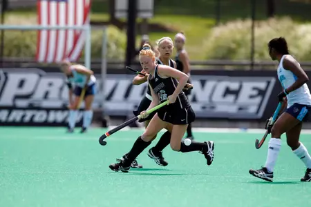 Field Hockey midfielder Mikayla Michals is pictured during gameplay against Columbia at Lennon Family Field.