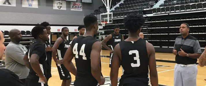Friars huddle before Italy trip.