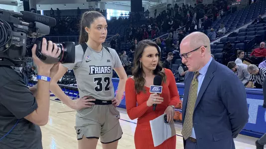 Alyssa Geary and Jim Crowley - Interview Postgame After First Round BIG EAST Game In 2020