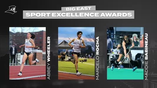 Abbey Wheeler, Marcelo Rocha and Maddie Babineau - 2020-21 BIG EAST Sport Excellence Award Winners