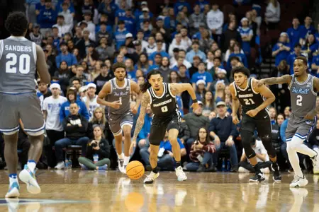 Alyn Breed first half action at Seton Hall