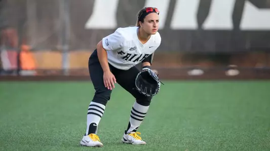 Micaela Abbatine in the field against Saint John's in the 2022 season.