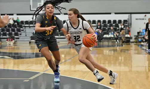 Kendall Eddy drives to the basket vs. Boston College